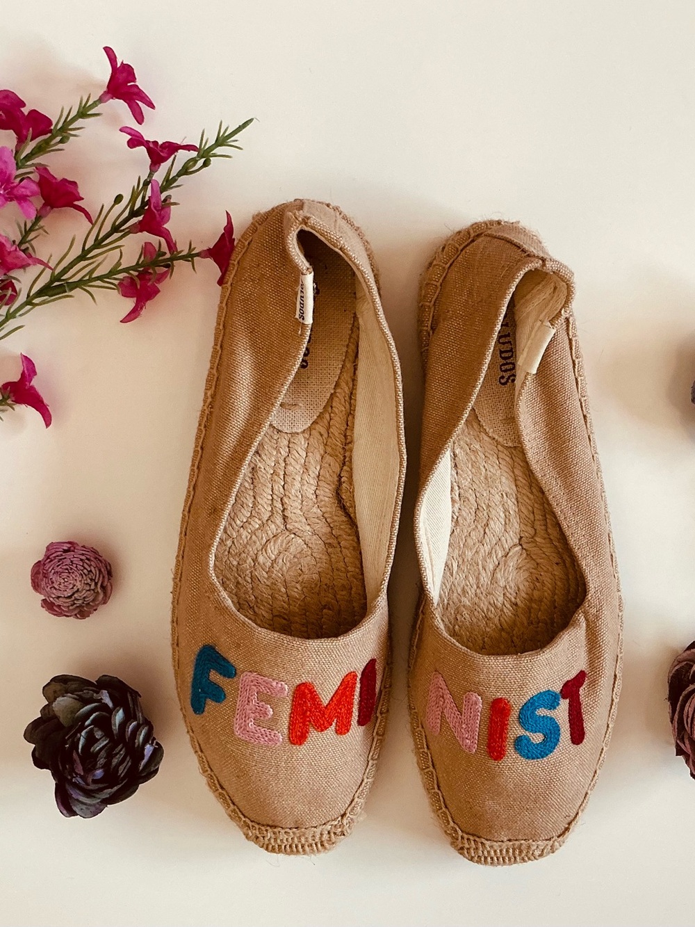 Soludos Feminist Espadrilles Sz 8.5